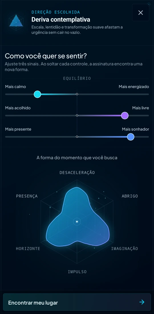 Ajuste três sinais